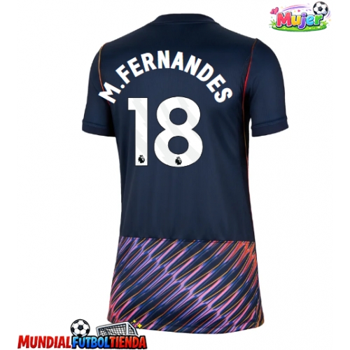 Camiseta Tottenham Hotspur Mateus Fernandes #18 Segunda Equipación Replica 2026-27 para mujer mangas cortas